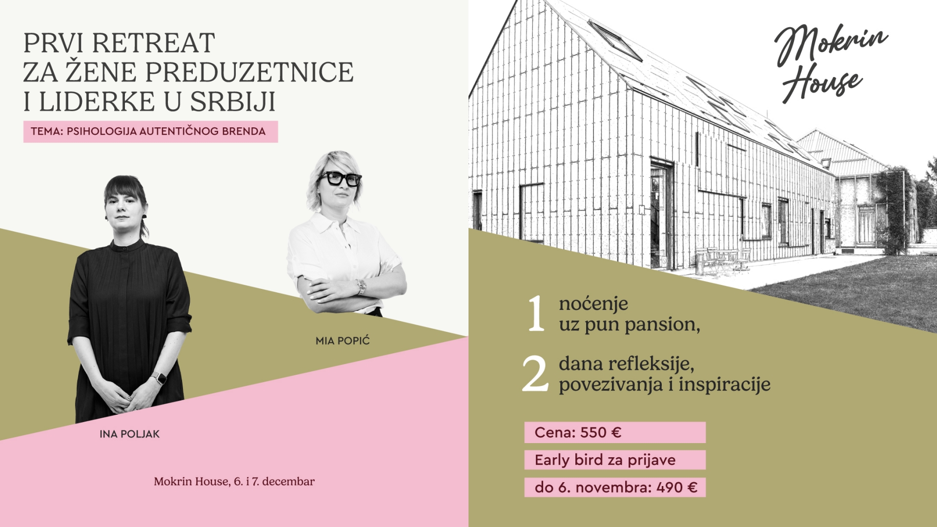 Psihologija autentičnog brenda — retreat za preduzetnice i liderke